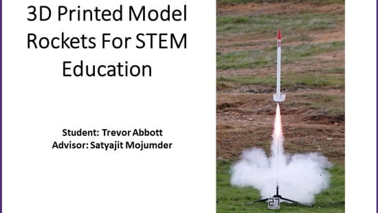 3D Printed Model Rockets for STEM Education